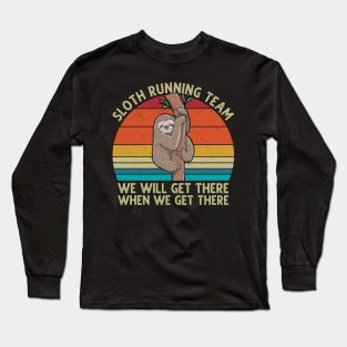 Sloth Running Team Long Sleeve T-Shirt